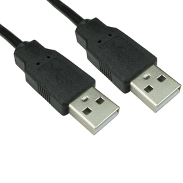 1.8m USB2.0 Type A (M) to Type A (M) Cable - Black
