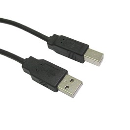 1m USB 2.0 Type A (M) to Type B (M) Data Cable - Black