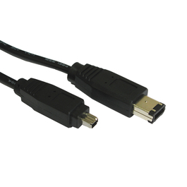 1m Firewire 6 Pin (M) to 4 Pin (M) Cable