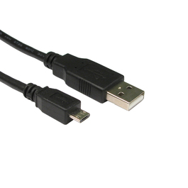 1.8m USB2.0 Type A (M) to Micro B (M) Cable - Black