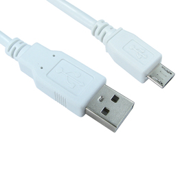 3m USB2.0 Type A (M) to Micro B (M) Cable - White