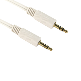 0.5m 3.5mm Stereo Cable - White