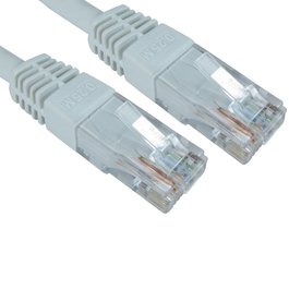 0.5m Cat6 Full Copper UTP 24awg RJ45 Ethernet Cable (White)