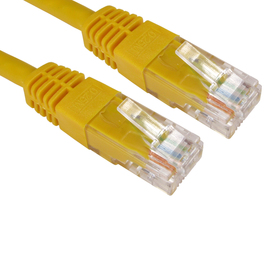 1.5m Cat6 Full Copper UTP 24awg RJ45 Ethernet Cable (Yellow)
