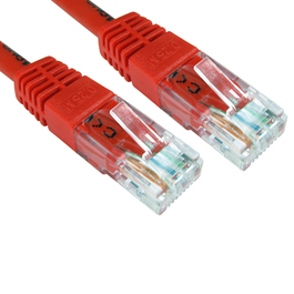 1m Cat6 Full Copper UTP 24awg RJ45 Ethernet Cable (Red)