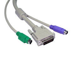 5m 2x M-M PS/2 & 1x DVI M-M KVM Cable