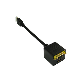 HDMI (M) to 1X HDMI & 1x DVI-D (F) Splitter Cable