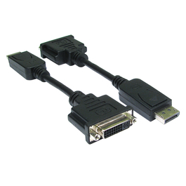 DisplayPort to DVI Leaded Adapter