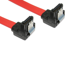 0.45m Locking SATA v2 Data Cable - Right Angled