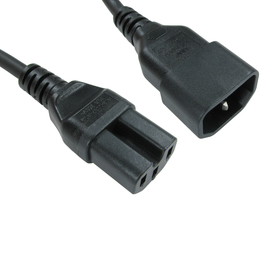 2m C14 to C15 Power Cable