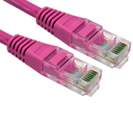 0.25m Cat5e Patch Cable - Pink