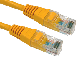 0.25m Cat5e Patch Cable - Yellow
