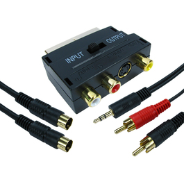 10m SCART to SVHS & Three RCA Connection Kit