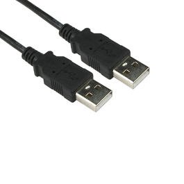 2m USB 2.0 Type A (M) to Type A (M) Data Cable - Black