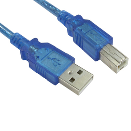 2m USB 2.0 Type A (M) to Type B (M) Data Cable - Blue