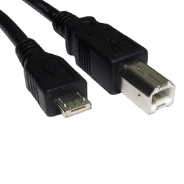 1.8m USB 2.0 Micro A (M) to Type B (M) Data Cable