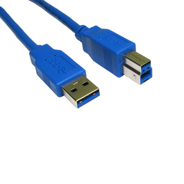 3m USB 3.0 Type A (M) to Type B (M) Data Cable - Blue
