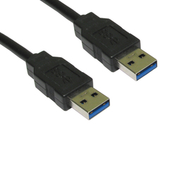 3m USB 3.0 Type A (M) to Type A (M) Data Cable - Black