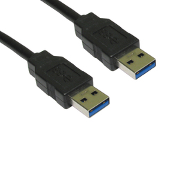 5m USB 3.0 Type A (M) to Type A (M) Data Cable - Black