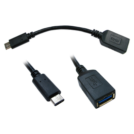 15cm USB 2.0 Type C (M) to Type A (F) Cable