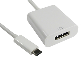 15cm Leaded USB Type C (M) to DisplayPort (F) Adapter