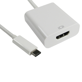 15cm Leaded USB Type C (M) to HDMI (F) Adapter