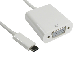 15cm Leaded USB Type C (M) to VGA (F) Adapter