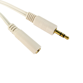 5m 3.5mm Stereo Extension Cable - White