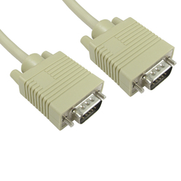 0.5m SVGA Male to Male Cable - Beige