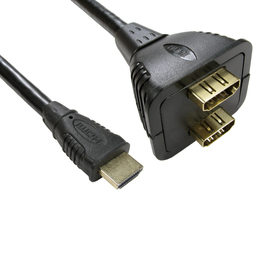 HDMI M to 2x F Splitter Cable
