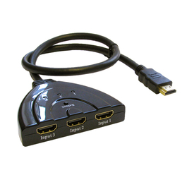 3 Port HDMI Leaded Switch