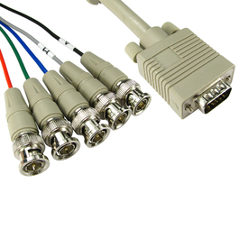 2m SVGA to 5x BNC Cable