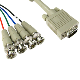 2m SVGA to 4x BNC Cable