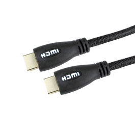 1m HDMI Cable with White LED Illuminated Connectors