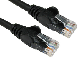 0.5m Cat6 Snagless LSOH LSZH CCA UTP 24awg RJ45 Ethernet Cable (Black)