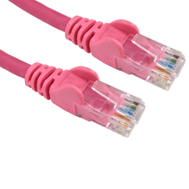 0.5m Cat6 Snagless LSOH LSZH CCA UTP 24awg RJ45 Ethernet Cable (Pink)