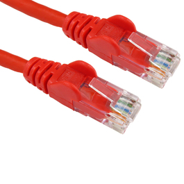 0.5m Cat6 Snagless LSOH LSZH CCA UTP 24awg RJ45 Ethernet Cable (Red)