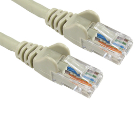 1m Cat6 Snagless LSOH LSZH CCA UTP 24awg RJ45 Ethernet Cable (Grey)