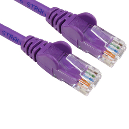 1.5m Cat6 Snagless LSOH LSZH CCA UTP 24awg RJ45 Ethernet Cable (Purple)