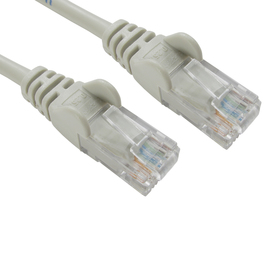 0.5m Cat5e Snagless CCA UTP 26awg RJ45 Ethernet Cable (Grey)