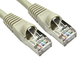 0.5m Cat6a Snagless Full Copper Shielded S/FTP LSOH RJ45 Ethernet Cable (Grey)