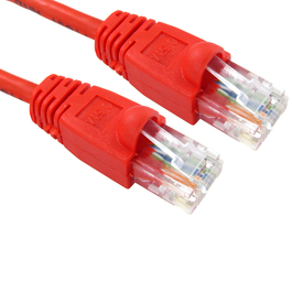 0.5m Snagless Cat5e Patch Cable - Red