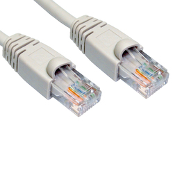 1m Snagless Cat5e Patch Cable - Grey
