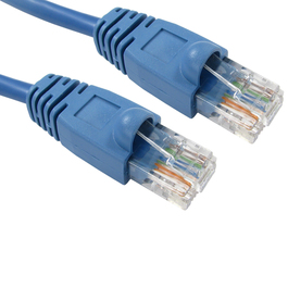 1m Snagless Cat5e Patch Cable - Blue