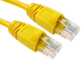 10m Snagless Cat5e Patch Cable - Yellow
