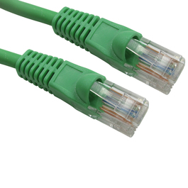 1m Snagless Cat5e LSZH Patch Cable - Green