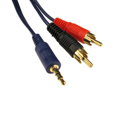 10m High Quality 3.5mm Stereo to Two RCA Cable